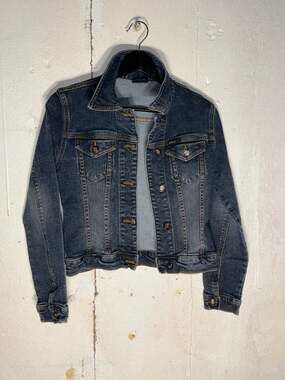 Vintage Angel Blue Wash Button-Up Denim Jacket